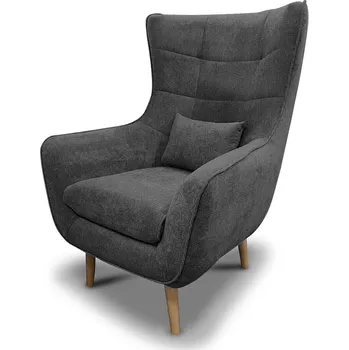 Křeslo Křeslo ušák ROSEL tmavěšedý - MALMO 95