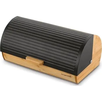 Dóza na potraviny Chlebovka 36x25x16,8cm, KönigHOFFER černá, dřevo/kov