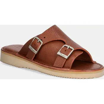 Pánské pantofle Kožené pantofle Fracap Sandals hnědá barva, D110, 47, 88X
