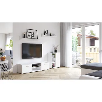 Obývací stěna Obývací sestava FIGO C - Bílý mat