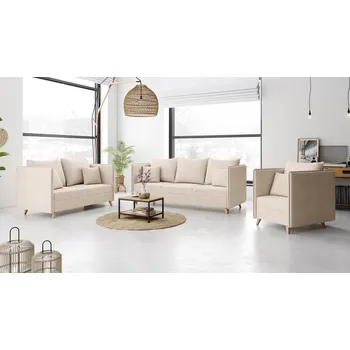 Sedací souprava Sedací souprava TRINI 3+2+1 béžová - CLOUD 03 Sedací soupravy 3+2+1