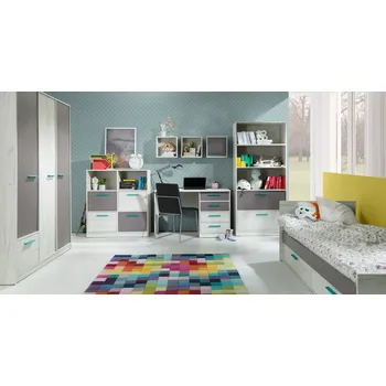 Dětský pokoj Sestava REST 1 dub craft bílý / šedý