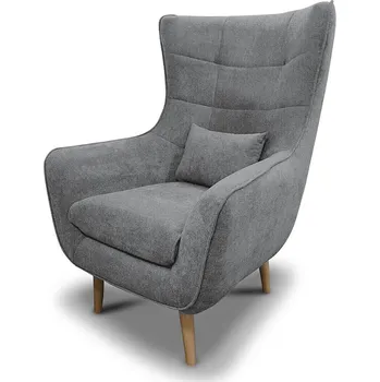 Křeslo Křeslo ušák ROSEL světlešedý - MALMO 90