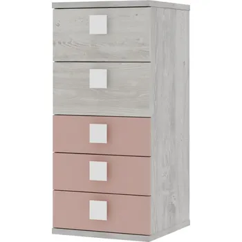 Dětská skříň Dětská komoda pro holku cascina, antique pink