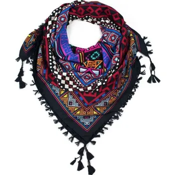 Šála ArtOfPolo Aztécký šátek 115cm Černý Artofpolo FAsz17414ss02