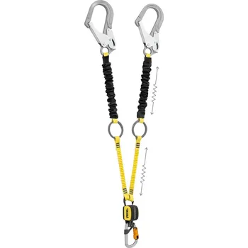 Úvazek PETZL ABSORBICA-Y TIE BACK 150 cm tlumič pádu s karabinami MGO + Bm´D