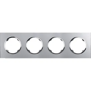 vypínač Elhard Skleněný čtyřrámeček Rondo Glass, stříbrný