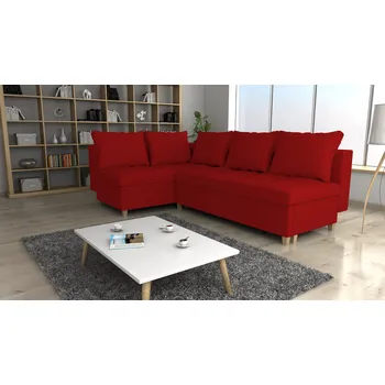 Sedací souprava Rohová rozkládací sedačka DREAMER červená - SAWANA 13