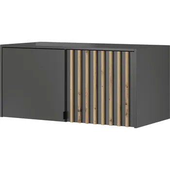 Obývací stěna Rozšíření ke skříni NELLY 2D grafit + dub artisan