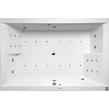 Vana Masážní vana Dupla 180x120x54 cm, systém Hydro + Perlička s Profi Evo ovládáním, s automatickým proplachem 13611VR3