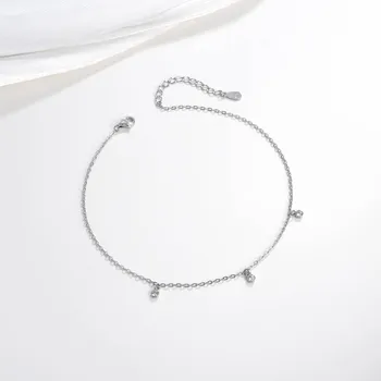 Řetízek Jan Kos jewellery Stříbrný řetízek na nohu MHT-3587SW24-27