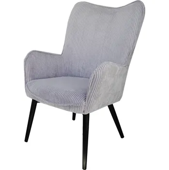 Křeslo Křeslo ZOOM - manšestrové - šedé - LINCOLN 86