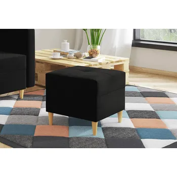 Taburet Taburet HANS černý - DREAM VELVET 202.12