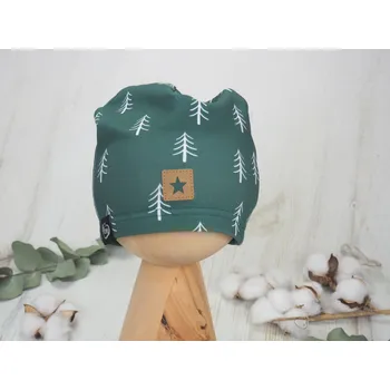 Kojenecká čepice Jednovrstvá čepice (smaragd tree) Velikost: 42–45 cm (5–12 měsíců)