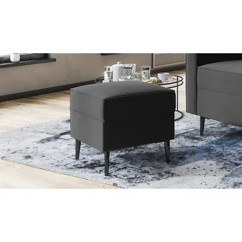 Taburet Taburet LIAM šedá - DREAM VELVET 202.13