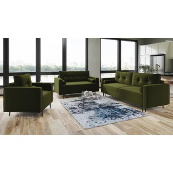 Sedací souprava MELVILE 3+2+1 světlezelená - MONOLITH 38