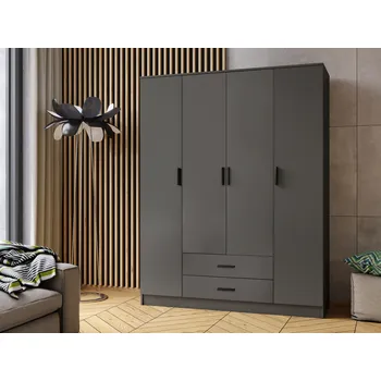 Šatní skříň Šatní skříň ROMANA 160 bez zrcadla grafit