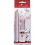 Grafitová tužka Faber-Castell Sparkle Cosmic Rose set 4 ks,rychlé dodání