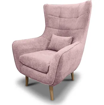 Křeslo Křeslo ušák ROSEL růžový - MALMO 61