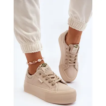 Dámské tenisky Dámské tenisky na platformě Lee Cooper LCW-24-31-2179 Barva: Béžová, Velikost: 41