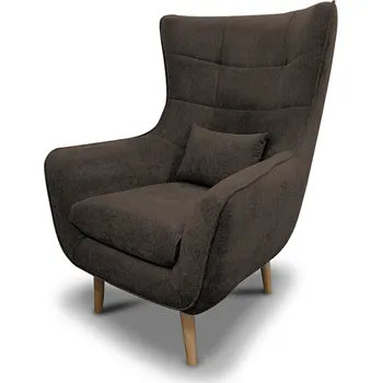 Křeslo Křeslo ušák ROSEL hnědočerná - MALMO 94