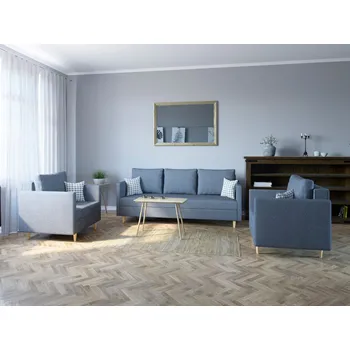 Sedací souprava Sedací souprava FLAM 3+1+1 tmavěšedá - MALMO 95 Sedací soupravy 3+1+1