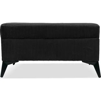 Taburet Taburet TINA s úložným prostorem - černý - manšestr - LINCOLN 100