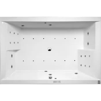 Vana Masážní vana Dupla 180x120x54 cm, systém Hydro + Perlička s Profi Flat ovládáním, s automatickým proplachem 13611VN3