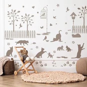 Malířská šablona KOČKY