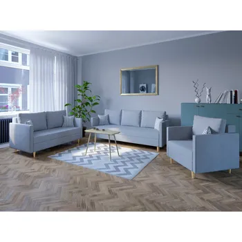 Sedací souprava Sedací souprava FLAM 3+2+1 šedá - MALMO 90 Sedací soupravy 3+2+1