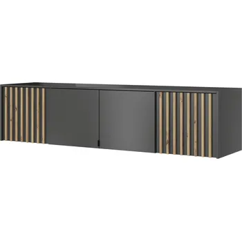 Obývací stěna Rozšíření ke skříni NELLY 4D grafit + dub artisan