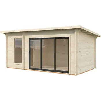 Sauna Palmako Zahradní sauna Sanna 12,8 m² Slide Typ dveří: Posuvné dveře s jednosklem (Slide)