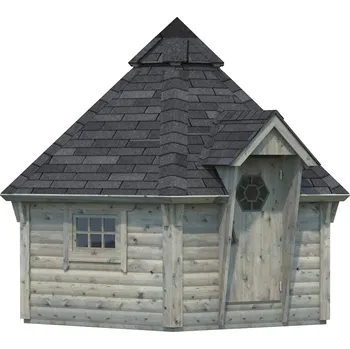 Zahradní domek Palmako Grilovací domek EVA 8,7 m² Barva: Šedá, máčení