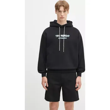 Dámská mikina Bavlněná mikina No Problemo Try Again Hoodie, XL, černá, 99X