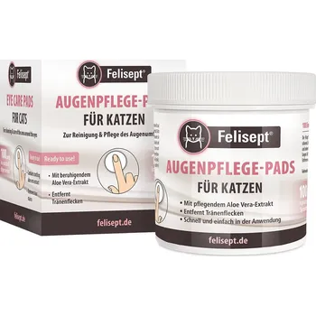 Péče o oční okolí Felisept oční čisticí polštářky pro kočky 100 kusů