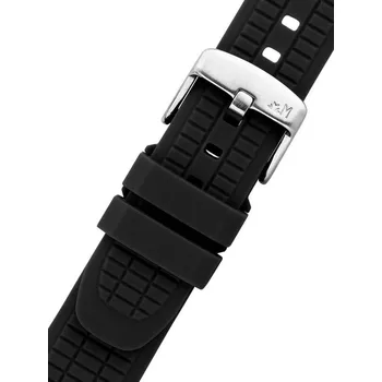 Módní doplněk Silikonový řemínek Morellato Tanaro 6085187.019 M, černý, Quick Release