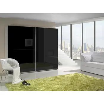 Šatní skříň Šatní skříň LUX 1 černý lesk