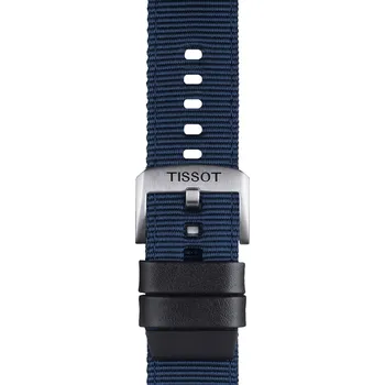 Řemínek na hodinky Tissot řemínek originál modrý 22mm textil T852.046.754