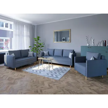 Sedací souprava Sedací souprava FLAM 3+2+1 tmavěšedá - MALMO 95 Sedací soupravy 3+2+1