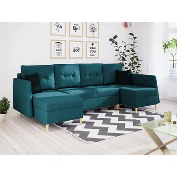 Sedací souprava Rozkládací sedací souprava ANIKA tyrkysová - MALMO 85