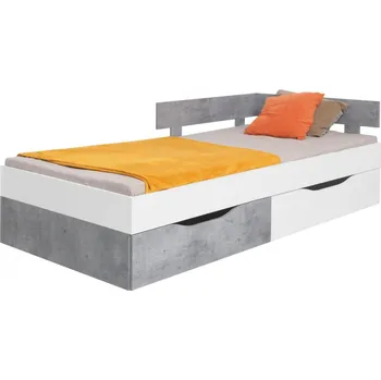 Dětská postel Postel SIGMA SI16 120x200 Bílá lux + beton