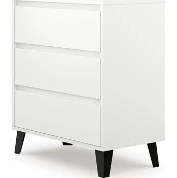 Dětská skříň Komoda SCANDI 3S Bílá