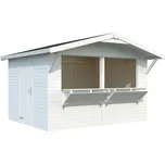 Palmako Kiosek STELLA 8,2 m² Barva: Bílá RAL9016 + bílá RAL9016, nátěr