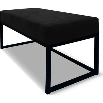 Taburet Lavička EMLI 80 cm v loftovém stylu - černá - ITAKA 15