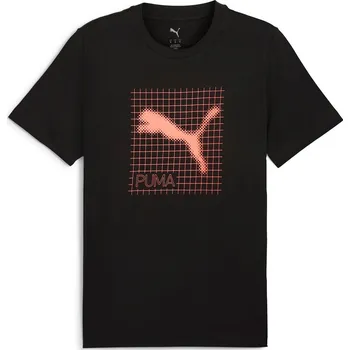 Pánské tričko Pánské Tričko s krátkým rukávem PUMA PUMATECH GRAPHIC TEE 68460701 – Černá M