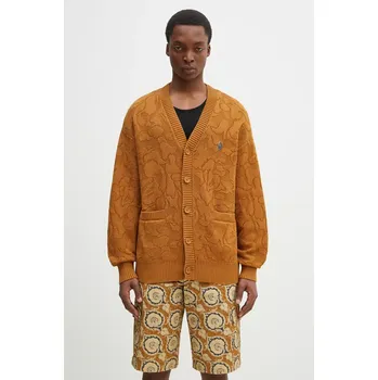 Pánské oblečení Bavlněný kardigan A Bathing Ape Solid Camo Jacquard One Point, L, hnědá, 82X