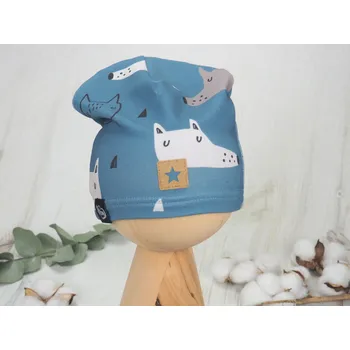 Kojenecká čepice Jednovrstvá čepice (Wolves) Velikost: 42–45 cm (5–12 měsíců)