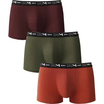 Boxerky Sada 3 boxerek Dim® červená+zelená+oranžová 93/100