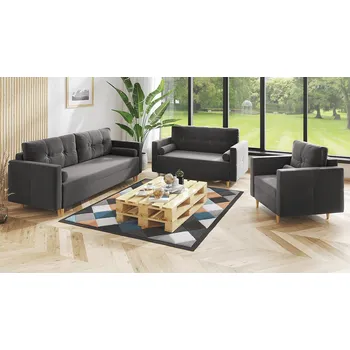 Sedací souprava Sedací souprava MARTEN 3+2+1 tmavěšedá - MONOLITH 92 Sedací soupravy 3+2+1