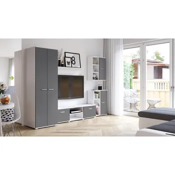 Obývací stěna Obývací sestava FIGO A - Grafit mat